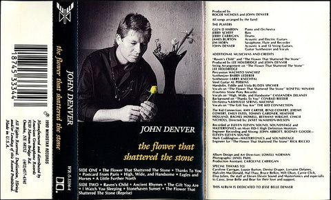 John Denver – The Flower That Shattered The Stone - Used Cassette 1990 Windstar Tape - Country