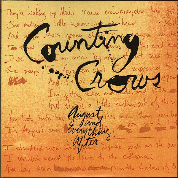 Counting Crows - August And Everything After (1993) - Mint- 2 LP Record 2012 Analogue Productions USA 200 gram Audiophile Vinyl - Alternative Rock / Pop Rock - Shuga Records