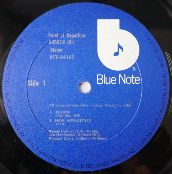 Andrew Hill – Point Of Departure (1965) - Mint- LP Record 1977 Blue Note USA Vinyl - Jazz / Post Bop - Shuga Records