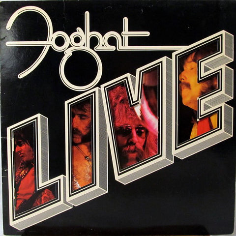 Foghat - Live - VG+ LP Record 1977 Bearsville USA Vinyl - Rock & Roll