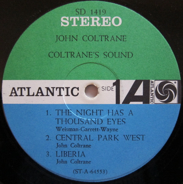 John Coltrane – Coltrane's Sound - VG+ LP Record 1964 Atlantic USA Stereo Original Vinyl - Jazz / Hard Bop - Shuga Records