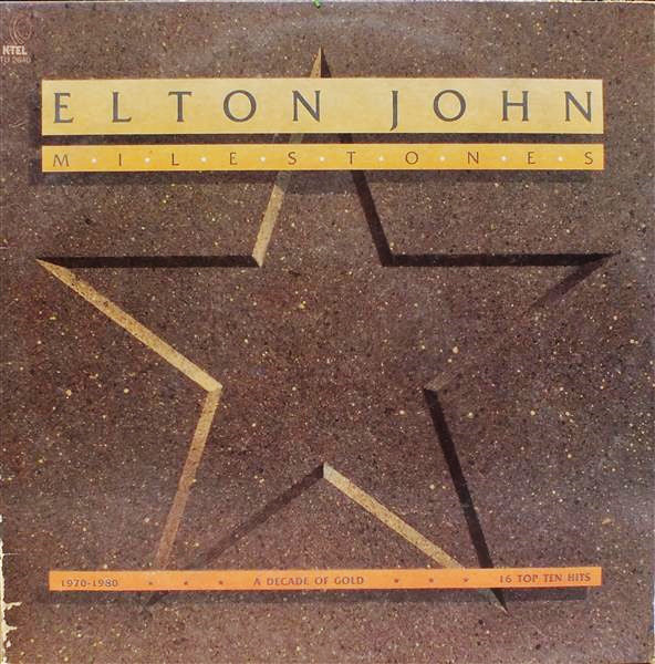 Elton John ‎– Milestones - VG+ Lp Record Stereo USA 1980 Vinyl - Rock / Pop - Shuga Records