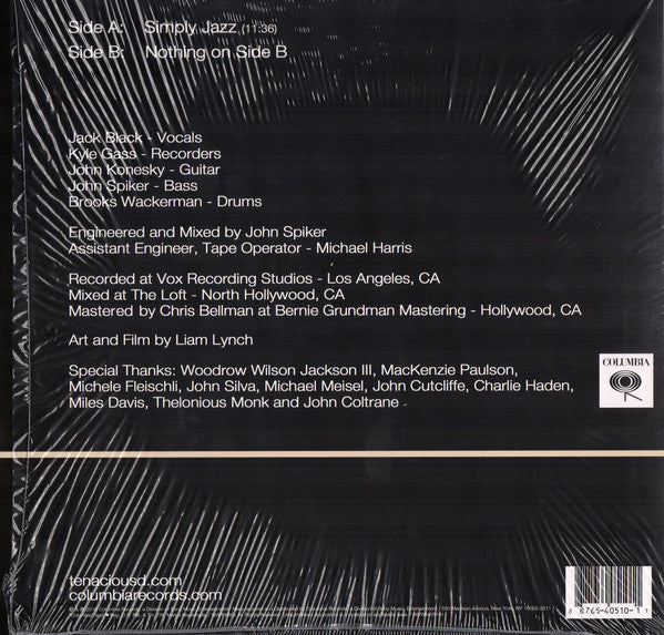 Tenacious D ‎– Jazz - Mint- EP Record Store Day Black Friday 2012 CBS USA RSD Vinyl - Jazz-Rock - Shuga Records