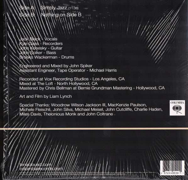 Tenacious D ‎– Jazz - Mint- EP Record Store Day Black Friday 2012 CBS USA RSD Vinyl - Jazz-Rock