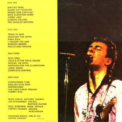The Clash ‎– Capital Crisis Live At Capitol Theatre, New York On March 8th, 1980 - Mint- 1980 Stereo 2 Lp Set USA - Punk Rock - Shuga Records