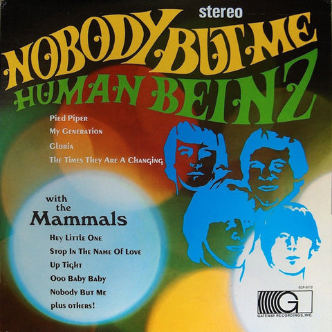 The Human Beinz & The Mammals ‎– Nobody But Me (1967) - New Vinyl Record 2014 USA - Psychedelic Rock