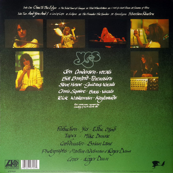 Yes ‎– Close To The Edge (1972) - New LP Record 2012 Atlantic 180 gram Vinyl - Prog Rock / Symphonic Rock