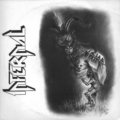 Infernal – Of Weakness And Cowardice - Mint- 7" EP Record 1991 Heavy Metal Maniac Brazil Vinyl & 4x Insers -
