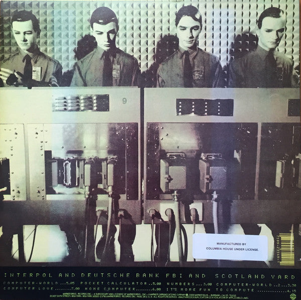 Kraftwerk – Computer World - VG+ LP Record 1981 Warner Columbia House Club Press Vinyl & Inner - Synth-pop / Electro / Rock - Shuga Records
