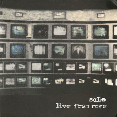 Sole – Live From Rome - Mint- 2 LP Record 2005 Anticon USA Vinyl & Booklet - Hip Hop / Abstract / Experimental