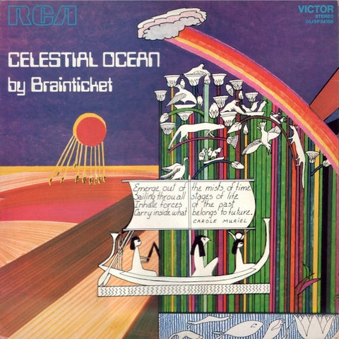 Brainticket – Celestial Ocean - Mint- LP Record 1973 RCA Victor Italy White Label Promo Vinyl & Poster - Krautrock / Psychedelic Rock / Space Rock