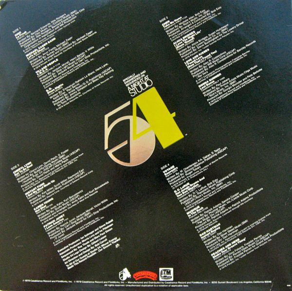 Various – A Night At Studio 54 - VG+ 2 LP Record 1979 Casablanca USA Vinyl - Disco / Funk