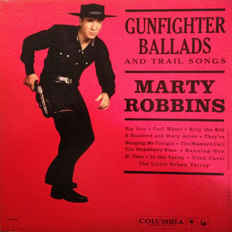Marty Robbins ‎– Gunfighter Ballads & Trail Songs - VG+ Lp Record 1959 USA 6 Eye Label Vinyl - Country