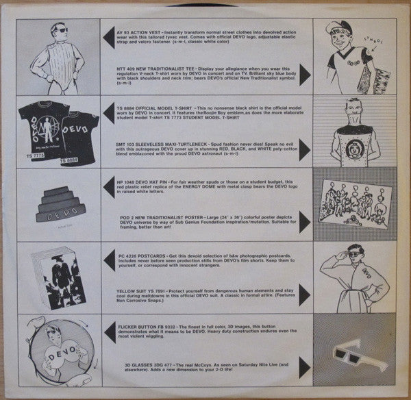 Devo – New Traditionalists - Mint- LP Record 1981 Warner Canada Vinyl, 7" Poster & Inner - New Wave / Synth-pop - Shuga Records