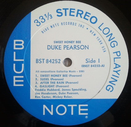 Duke Pearson – Sweet Honey Bee - VG+ LP Record 1967 Blue Note USA Stereo Original Vinyl - Jazz / Bop / Soul-Jazz - Shuga Records