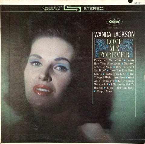 Wanda Jackson – Love Me Forever - VG+ LP Record 1963 Capitol USA Vinyl - Country