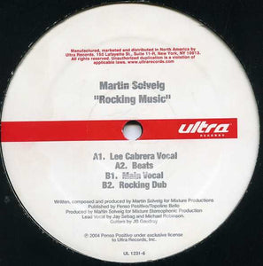 Martin Solveig – Rocking Music - Mint- 12" Single Record 2004 Ultra Vinyl - House