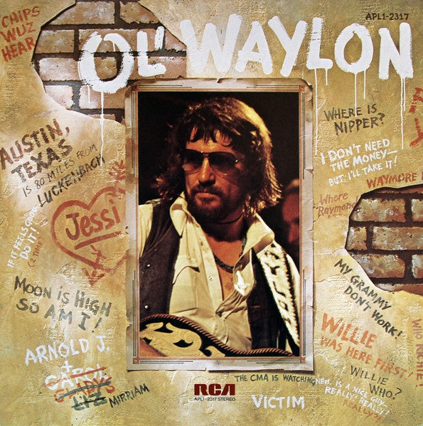 Waylon Jennings – Ol' Waylon - VG+ LP Record 1977 RCA Victor USA Vinyl - Country