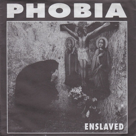 Phobia – Enslaved - Mint- 7" EP Record 1997 Slap A Ham USA Vinyl - Grindcore
