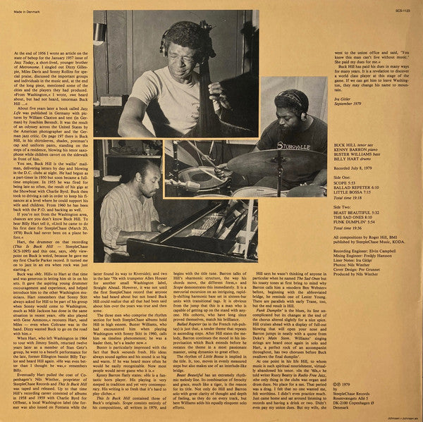 Buck Hill Quartet – Scope - VG+ LP Record 1979 SteepleChase Denmark Import Vinyl - Jazz - Shuga Records