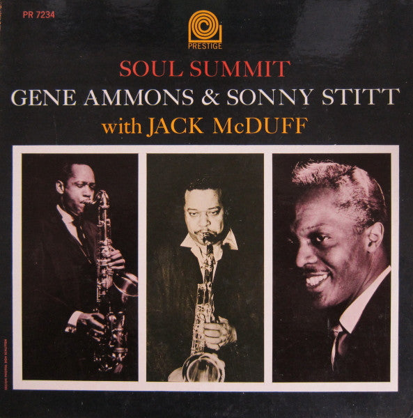 Gene Ammons & Sonny Stitt With Jack McDuff – Soul Summit - VG+ LP Record 1962 Prestige USA Mono Original Vinyl - Jazz / Soul-Jazz - Shuga Records