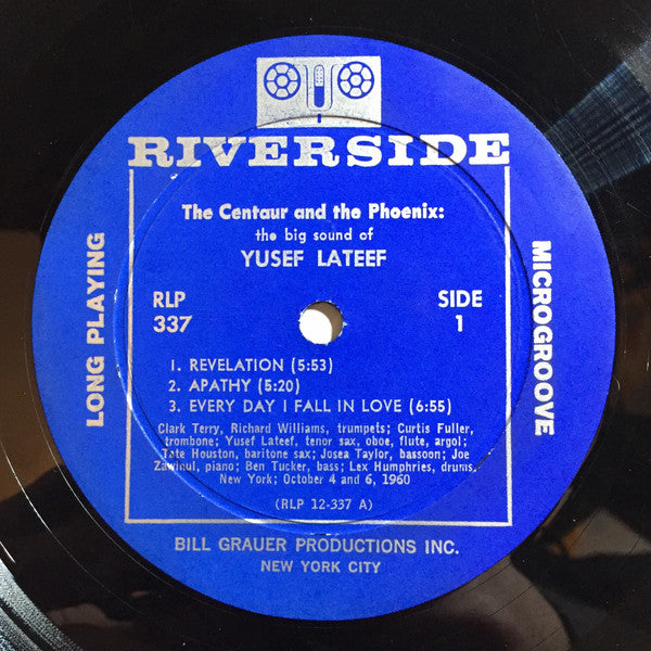 Yusef Lateef – The Centaur And The Phoenix - VG- (low grade) LP Record 1960 Riverside USA Mono Vinyl - Jazz / Modal