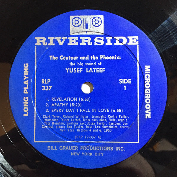 Yusef Lateef – The Centaur And The Phoenix - VG- (low grade) LP Record 1960 Riverside USA Mono Vinyl - Jazz / Modal - Shuga Records