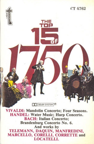 Various – The Top 15 Of 1750 -  1980 Turnabout Tape - Classical