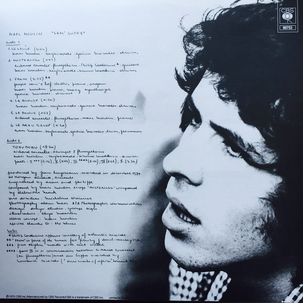 Marc Moulin ‎– Sam Suffy (1975) - New Lp Record 2020 CBS Europe Import Vinyl - Jazz Fusion / Jazz-Rock - Shuga Records