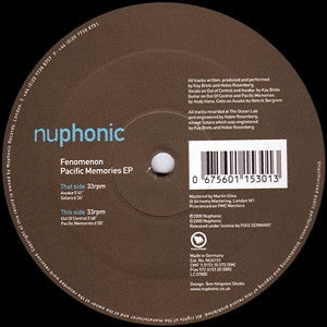 Fenomenon – Pacific Memories EP - New 12" EP Nuphonic 2000 Nuphonic UK Vinyl - Future Jazz / Downtempo