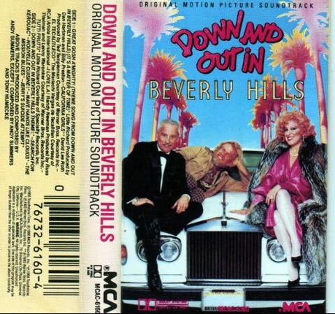 Various – Down And Out In Beverly Hills - Original Motion Picture Soundtrack - Used Cassette 1986 MCA Tape - Soundtrack