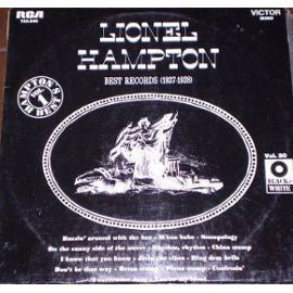 Lionel Hampton ‎– Lionel Hampton's Best Records (1937-1938) - VG+ Lp Record 1966 France Import Vinyl - Jazz