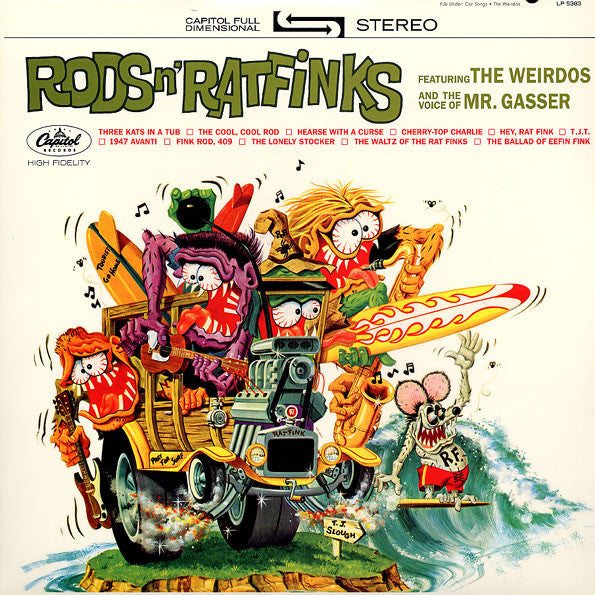 Mr. Gasser & the Weirdos - Rods & Ratfinks - New Lp Record Store Day 2011 Sundazed USA RSD Vinyl - Surf Rock