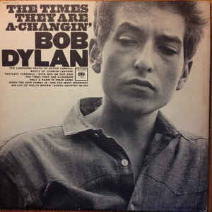 Bob Dylan - The Times They Are A-Changin' - VG Mono 1964 Original Press Record (With Insert Sheet) - Rock - B5-046