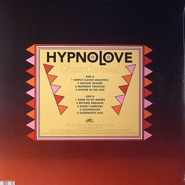 Hypnolove ‎– Ghost Carnival - New LP Record 2013 Record Makers German Import Vinyl - Electronic / Synth-pop / House - Shuga Records