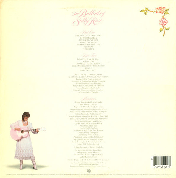 Emmylou Harris ‎– The Ballad Of Sally Rose - New LP Record 1985 Warner USA Original Vinyl - Country - Shuga Records