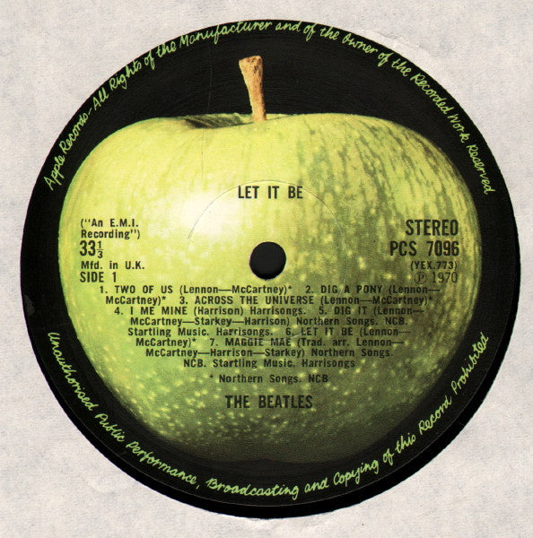 The Beatles – Let It Be - VG+ LP Record 1970 Apple UK Import Vinyl - Pop Rock - Shuga Records