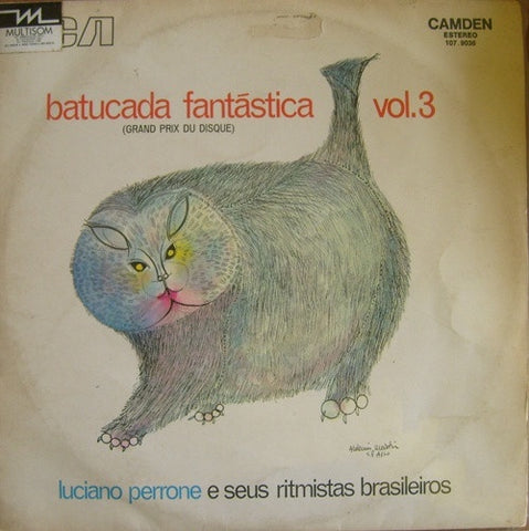 Luciano Perrone E Seus Ritmistas Brasileiros – Batucada Fantástica Vol. 3 (Grand Prix Du Disque) - VG+ LP Record 1973 RCA Brazil Vinyl - Latin / Samba / Batucada