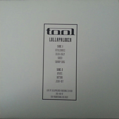 Tool - Live at Lollapalooza 1993 - New Lp Record 2015 USA Colored Vinyl - Alt-Rock / Alt-Metal