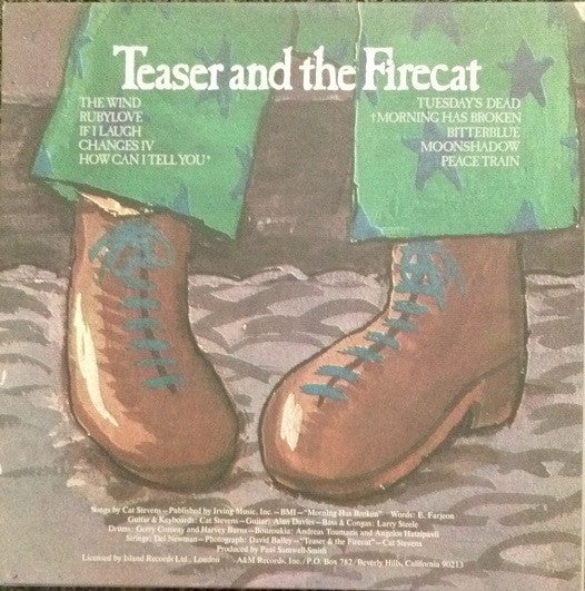 Cat Stevens ‎– Teaser And The Firecat - VG+ Lp Record 1971 Stereo USA Original Vinyl - Soft Rock / Pop