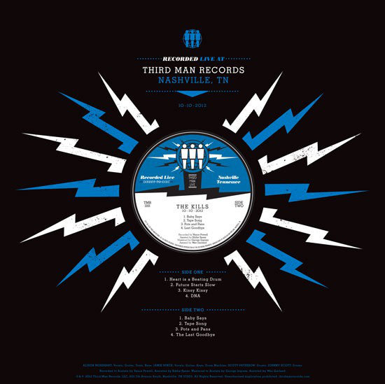 The Kills – Live At Third Man Records - Mint- LP Record 2013 Third Man USA Vinyl - Garage Rock / Indie Rock - Shuga Records