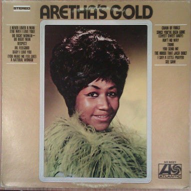 Aretha Franklin ‎– Aretha's Gold (1968) - VG+ LP Record 1972 Atlantic USA Vinyl - Soul