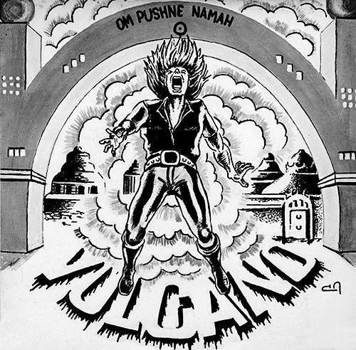 Vulcano – Om Pushne Namah - Mint- 7" EP Record 1983 Self-released Brazil Vinyl - Heavy Metal - Shuga Records