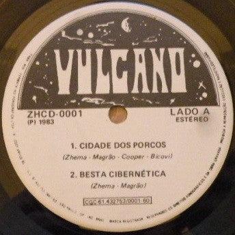 Vulcano – Om Pushne Namah - Mint- 7" EP Record 1983 Self-released Brazil Vinyl - Heavy Metal - Shuga Records