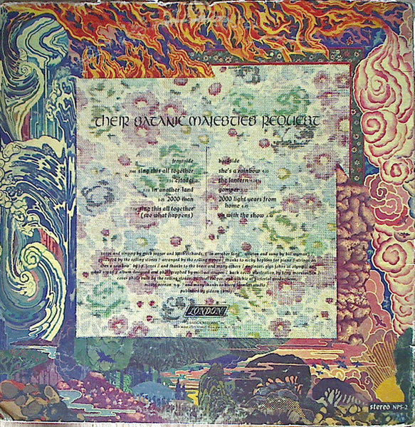 The Rolling Stones ‎– Their Satanic Majesties Request - VG+ LP Record 1967 London USA Vinyl & 3D Lenticular Cover - Psychedelic Rock / Classic Record - Shuga Records