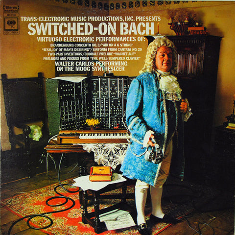 Walter Carlos ‎– Switched-On Bach - VG+ LP Record 1968 Columbia USA Vinyl - Moog / Modern Classical