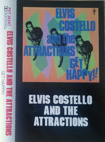 Elvis Costello & The Attractions – Get Happy!! - Used Cassette 1980 Columbia Tape - New Wave / Post-Punk