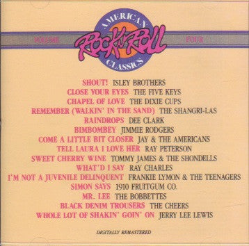 Various ‎– American Rock N Roll Classics Vol. 4 - New Vinyl Record (Vintage 1988) USA - Rock