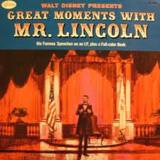 Walt Disney Presents - Great Moments With Mr. Lincoln - VG+ 1964 Mono (Original Press) USA - Spoken Word/ Education