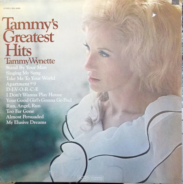 Tammy Wynette - Greatest Hits VG Lp Record 1969 USA Epic Vinyl - Country - Shuga Records